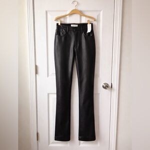 Abercrombie & Fitch High Rise 90s Straight Vegan Leather Pant